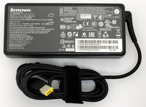 Адаптер | Зарядное устройство сетевое | Блок питания для ноутбуков Lenovo 20V 6.75A плоский