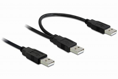 Дата-кабель USB USB male 2.0 - 2x USB male 2.0 Delock