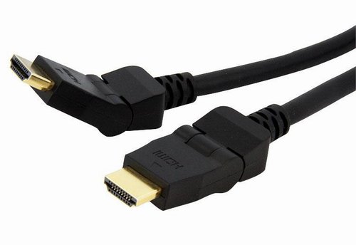 HDMI cable 1.5m v1.4 поворотный штекер на 90гр.