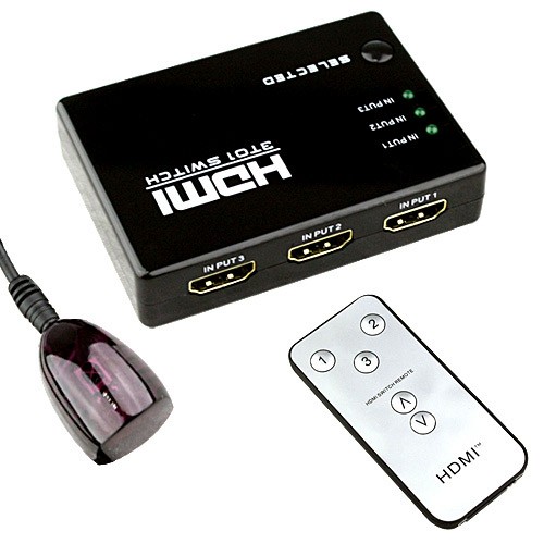 Адаптер HDMI Switcher 3-port + пульт ДУ