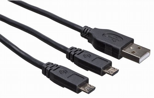Дата-кабель USB Sony PlayStation 4 (PS4) для зарядки 2-х геймпадов