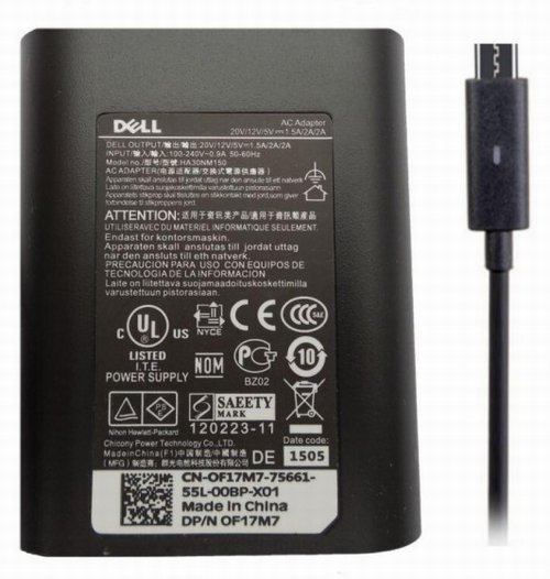 Адаптер | Зарядное устройство сетевое | Блок питания для нетбуков Dell Type-C 20V 1.5A/5V 2A 30W DA30NM150