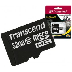 Карта памяти microSD 32Gb SDHC Class 10 Transcend