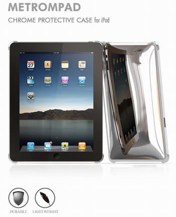 iPad аксессуары Macally Snap-on cover METROMPAD Chrome Сase for iPad