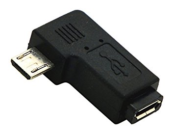 Адаптер для зарядки microUSB угловой 90гр. Правый