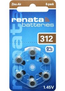 Батарейка 312 1.45V Renata (ZA 312/ZA312)
