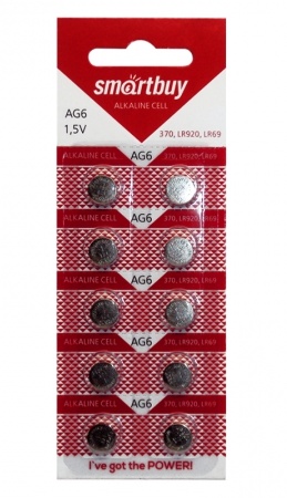Батарейка LR69/AG6 1.5V Smartbuy (G6/L921/171/371/SR920SW)