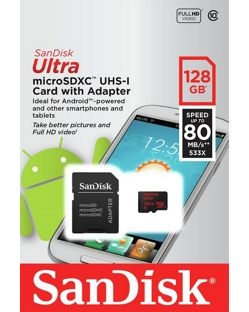 Карта памяти microSD 128Gb SDXC SanDisk Ultra Class 10