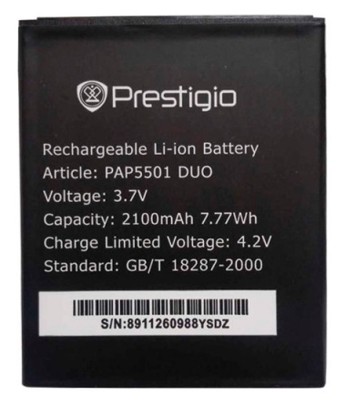 Аккумулятор Prestigio MultiPhone 5501 PAP5501