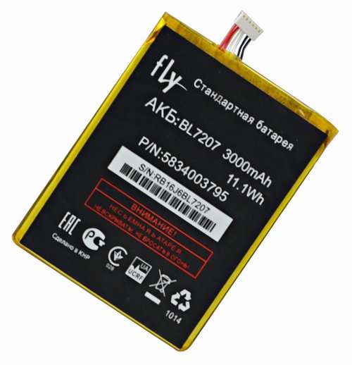 Аккумулятор Fly IQ4511 Tornado One Octa BL7207 3000mAh