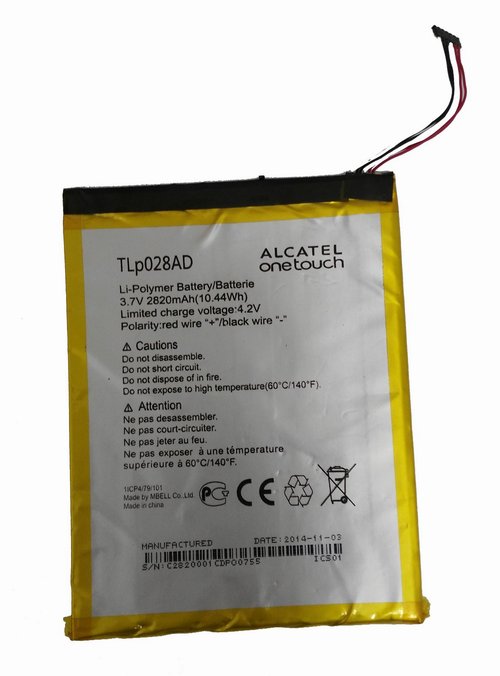 Аккумулятор  Alcatel Pixi 7 3G I216X TLp028AD/TLp028AC