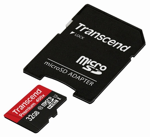 Карта памяти microSD 64Gb SDXC Class 10 Transcend 400X