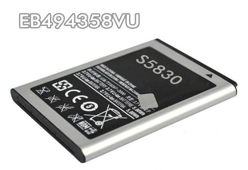 Аккумулятор Samsung GT-S5830/S5660/S5670/S7250 EB494358VUC