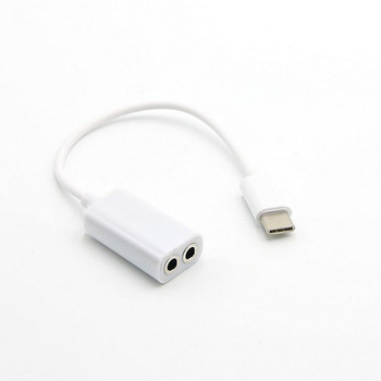 Адаптер для наушников Type-C to 2x3.5mm разветвитвитель для наушников на 2 пары