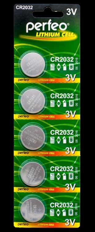 Батарейка CR2032 Perfeo 3V