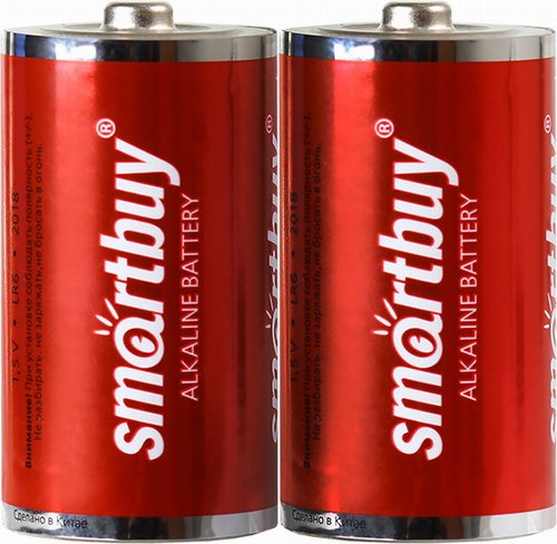 Батарейка R20 / LR20 Smarbuy 1.5V Alkaline 2 шт.