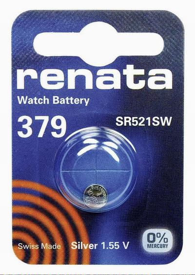Батарейка 379 1.55V Renata (SR521SW/R379/SR63)