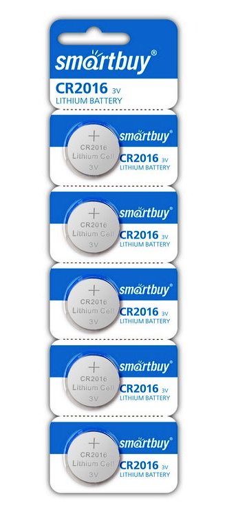 Батарейка CR2016 Smartbuy 3V
