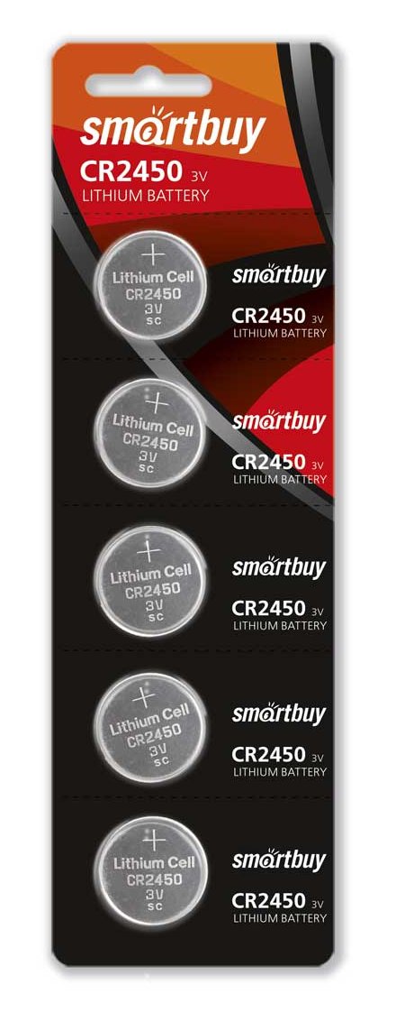 Батарейка CR2450 SmartBuy 3V Lithium