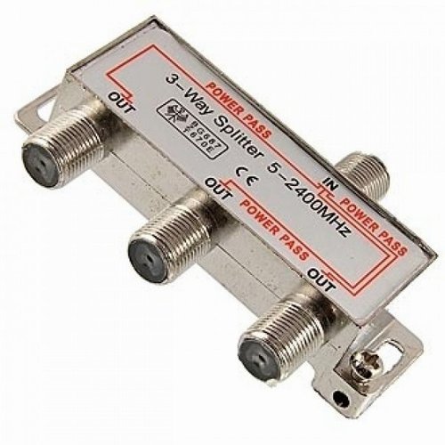 Разветвитель телевизионный 1x3 out Splitter 5-2400Mhz (антенный делитель)